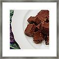 Chocolate Cheese With Nuts Framed Print