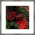 Christmas Florals Framed Print