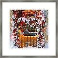 Christmas Gate Framed Print