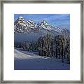 Christmas Morning Grand Teton National Park Framed Print