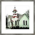 Church In Oysterville Framed Print