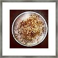 #cinnamon #coffee #cafe #starbucks Framed Print