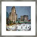 City Skaters Framed Print