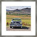 Classic Chrysler Crown Imperial Sedan On A Ranch In Iceland Framed Print