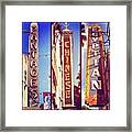 Classic #hollywood Theaters... #theater Framed Print