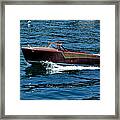 Classic Wooden Boat Framed Print