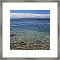 Clear Water And Coral Framed Print