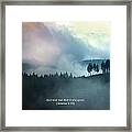 Clouds In The Mountains X Genesis Framed Print