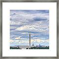 Clouds Over Washington Dc Framed Print