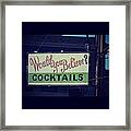 Cocktails Framed Print