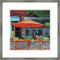 Coffee At Nu Art Cafe Verdun Framed Print