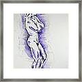 Cold Woman Framed Print