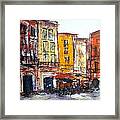 Collioure - La Place Framed Print