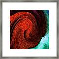 Color In Motion With A Kick Framed Print