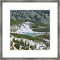 Colorful Yellowstone Valley Framed Print