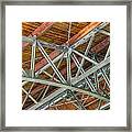 Colorized Trusses Framed Print
