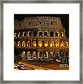 Colosseum By Night Framed Print