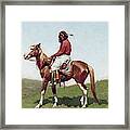 Comanche Brave Framed Print