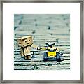 Come Here And Hold My Hand #walle Framed Print
