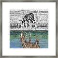 Contemplating Reality - Mare And Foal Horse Print Framed Print