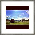 #countryside #trees #lake #lakedistrict Framed Print
