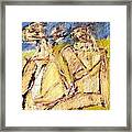 Couple In The Park Framed Print