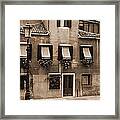 Courtyard By The Canal 2 Framed Print