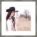 Cowgirl Framed Print