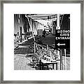 Crossing Point In Ledra Street In The Un Buffer Zone In The Green Line Dividing Cyprus Framed Print