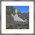 Crumble Mountain Framed Print