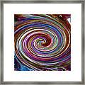 Cyclone Of Color Framed Print