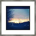:d Sunset Framed Print