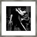 Dance Room Drama Framed Print