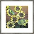 Dancing Sunflowers Framed Print