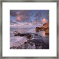 Dawn From The Base Of Makewehi Cliffs Framed Print