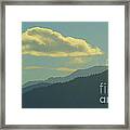 Day Time Mountains Framed Print