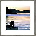 Day's End At The Lake Framed Print