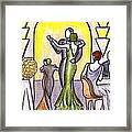 Deco Nightclub Framed Print