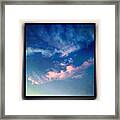 Delicate Evening Clouds Framed Print