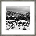 Desert Snow Framed Print