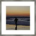 Dodging Waves Framed Print