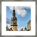 Dresden Hausmannsturm - Housemann Tower Framed Print