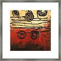 Dynamic Red 3 Framed Print