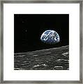 Earthrise Photograph, Artwork Framed Print