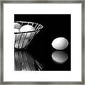 Eggs In Black And White Framed Print
