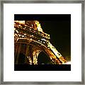 Eiffel Tower At Night.🌙💛 Framed Print