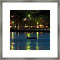 Elba Island - Night Sea Reflections - Ph Enrico Pelos Framed Print