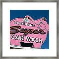 Elephant Car Wash--seattle Framed Print