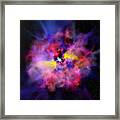 Emission Nebula, Computer Artwork Framed Print