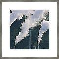Emissions From Coal Plant, North America Framed Print